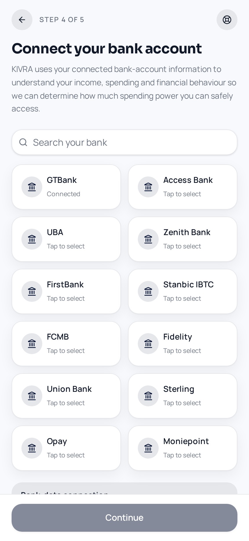 Account connection